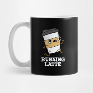 Running Latte Cute Coffee Pun Mug